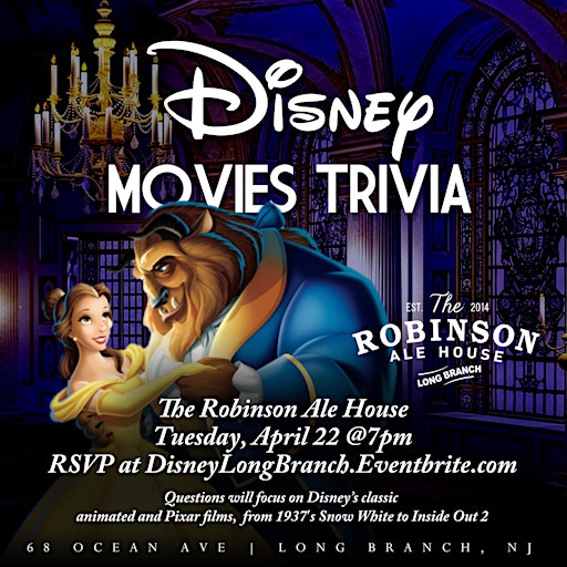 Disney Movies Trivia | The Robinson Ale House - Long Branch