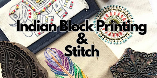 Indian Block Printing - Print and Stitch - Worksop Library - Adult Learning | Worksop Library