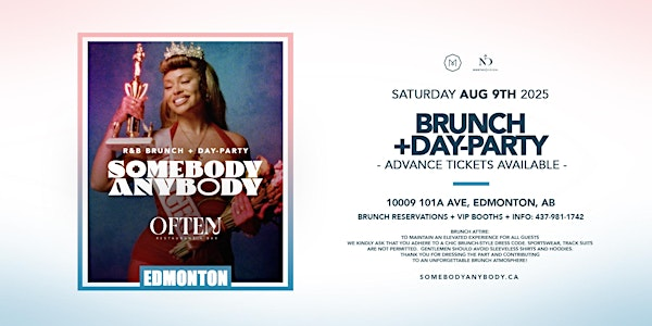 Somebody Anybody - RnB Brunch & Day-Party @ Often (EDMONTON EDITION) | Often Restaurant + Bar