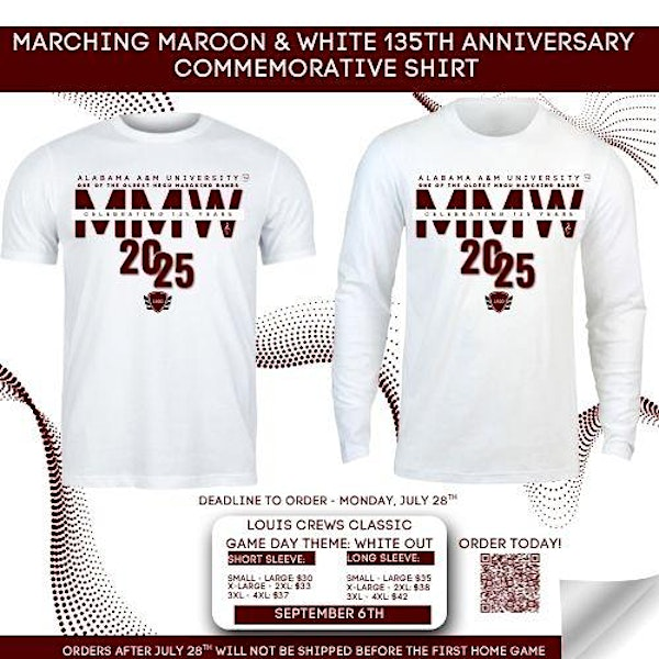 MMW 135 Commemorative T-Shirt Sale | Alabama A&M University