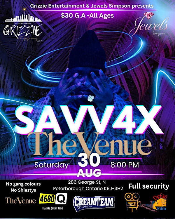 SAVV4X Concert | 286 George St N