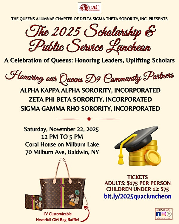 2025 Queens Alumnae Chapter Scholarship and Public Service Luncheon | Coral House