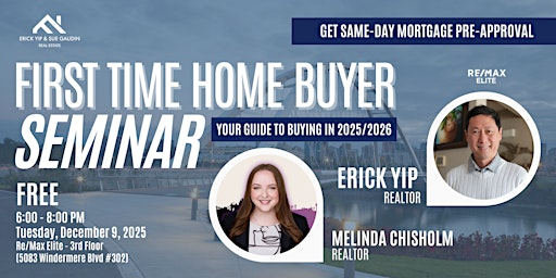 Your Guide to Buying in 2025/26: First Time Home Buyer Seminar | RE/MAX Elite