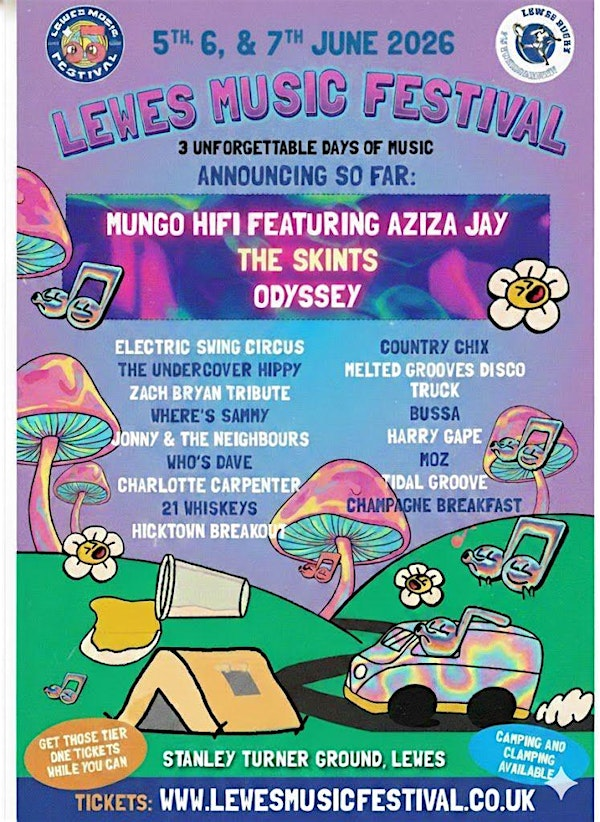 Lewes Music Festival 2026 | Lewes Rugby Football Club