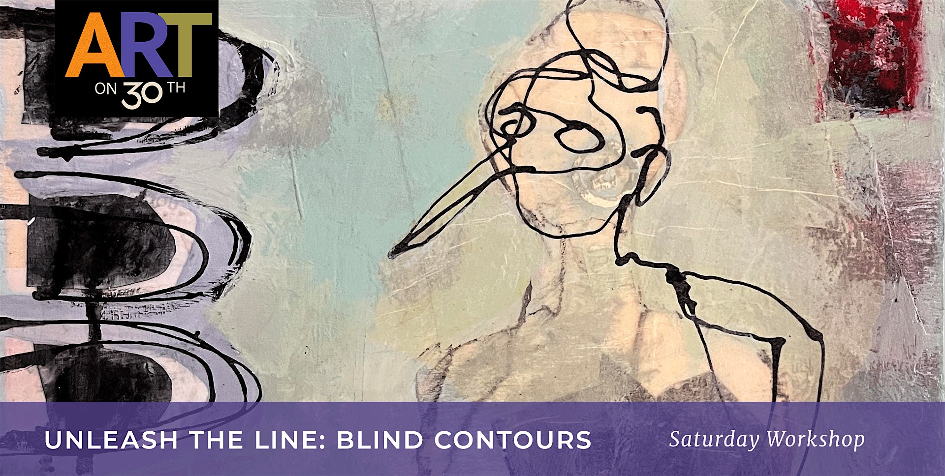 SAT AM - Unleash Your Line: Blind Contour Drawing workshop with Robin | Art on 30th