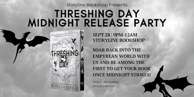 Storyline Event: Threshing Day Midnight Release Party | Storyline Bookshop