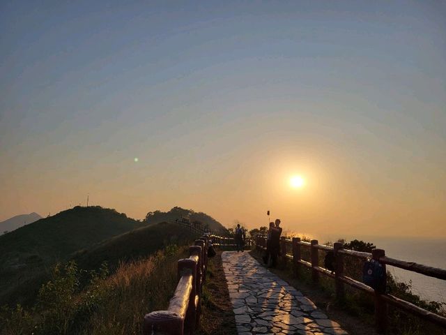 日落情人橋。大澳虎山 Fu Shan 