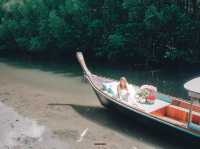 ล่องเรือส่วนตัวชมธรรมชาติของป่าโกงกางและเขาขนาบน้ำ