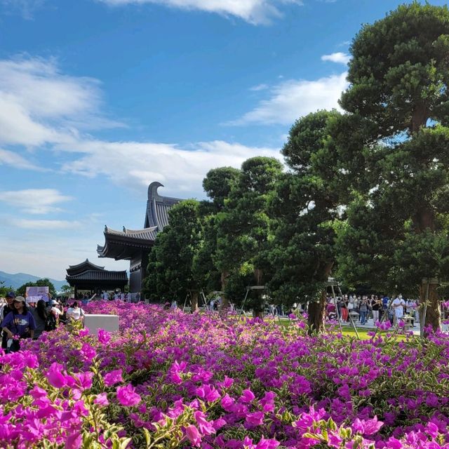 青空下的慈山寺 青空下的慈山寺