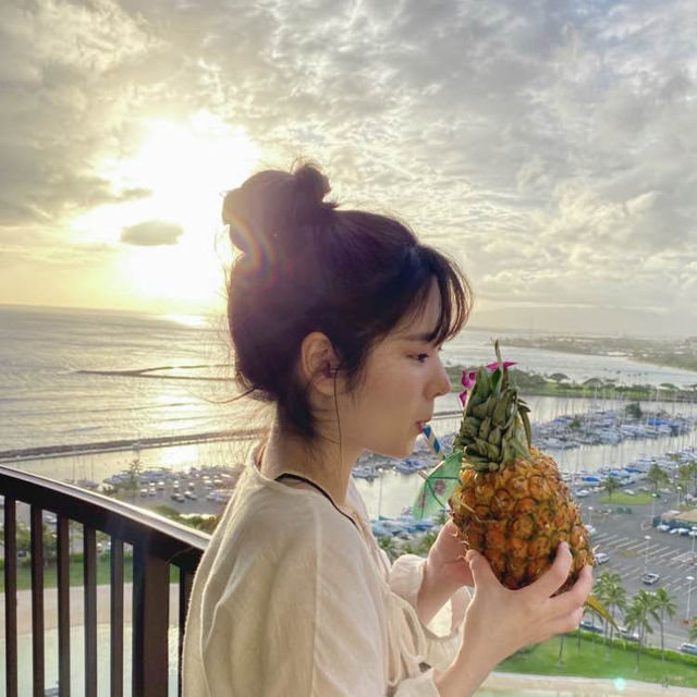 #인생사진 을호텔베란다에서 #hawaii
