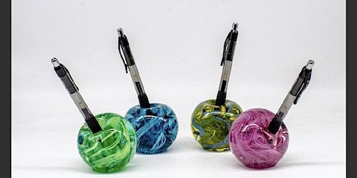 Penholder paperweights! What!!! Fun to make and fun...ctional! | Glass Arts Indiana