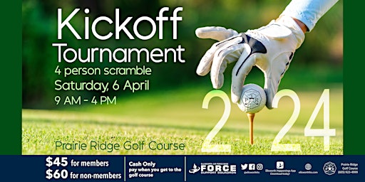 PRGC Kickoff Tournament - 4 person scramble | Prairie Ridge Golf Course