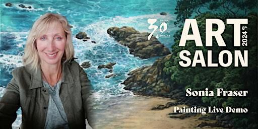 2024 Art Salon Live Demo by Painter Sonia Fraser | Fo Guang Shan Buddhist Temple