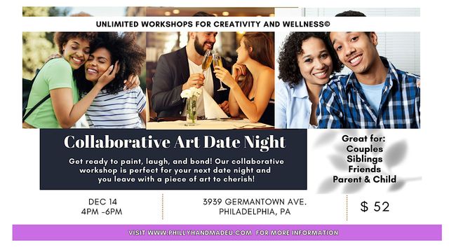 Abstract with Assistance: Collaborative Art Date Night | 3939 Germantown Ave