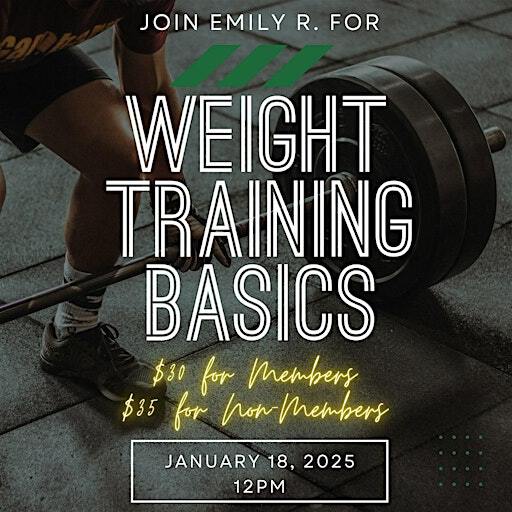 Weight Training Basics | Zweet Sport Total Fitness Studio, North Henry Street, Alexandria, VA, USA