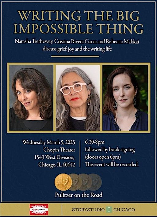 "Writing the big impossible things" - a Pulitzer on the Road event | Chopin Theatre