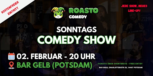 ROASTO Comedy - Open Mic | Bar Gelb - Potsdam