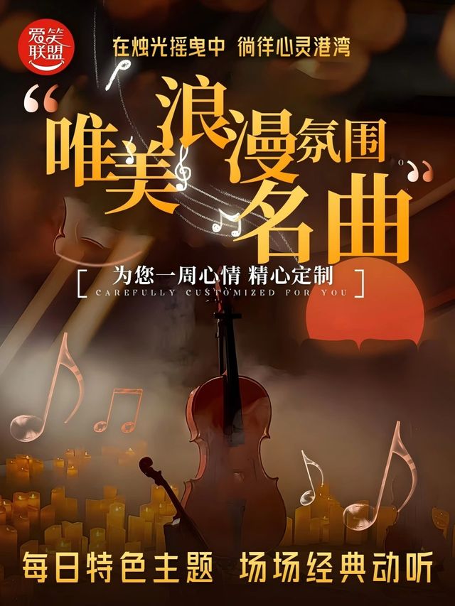 沉浸燭光音樂會·唯美浪漫氛圍名曲|7大主題專場|經典電影/浪漫巴黎/權遊/久石讓/國風/天空之城｜音樂會 | 雍和笑逗演藝街-D廳-Livehouse音樂現場