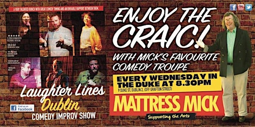 Comedy Show - Laughter Lines Dublin | The Duke Pub