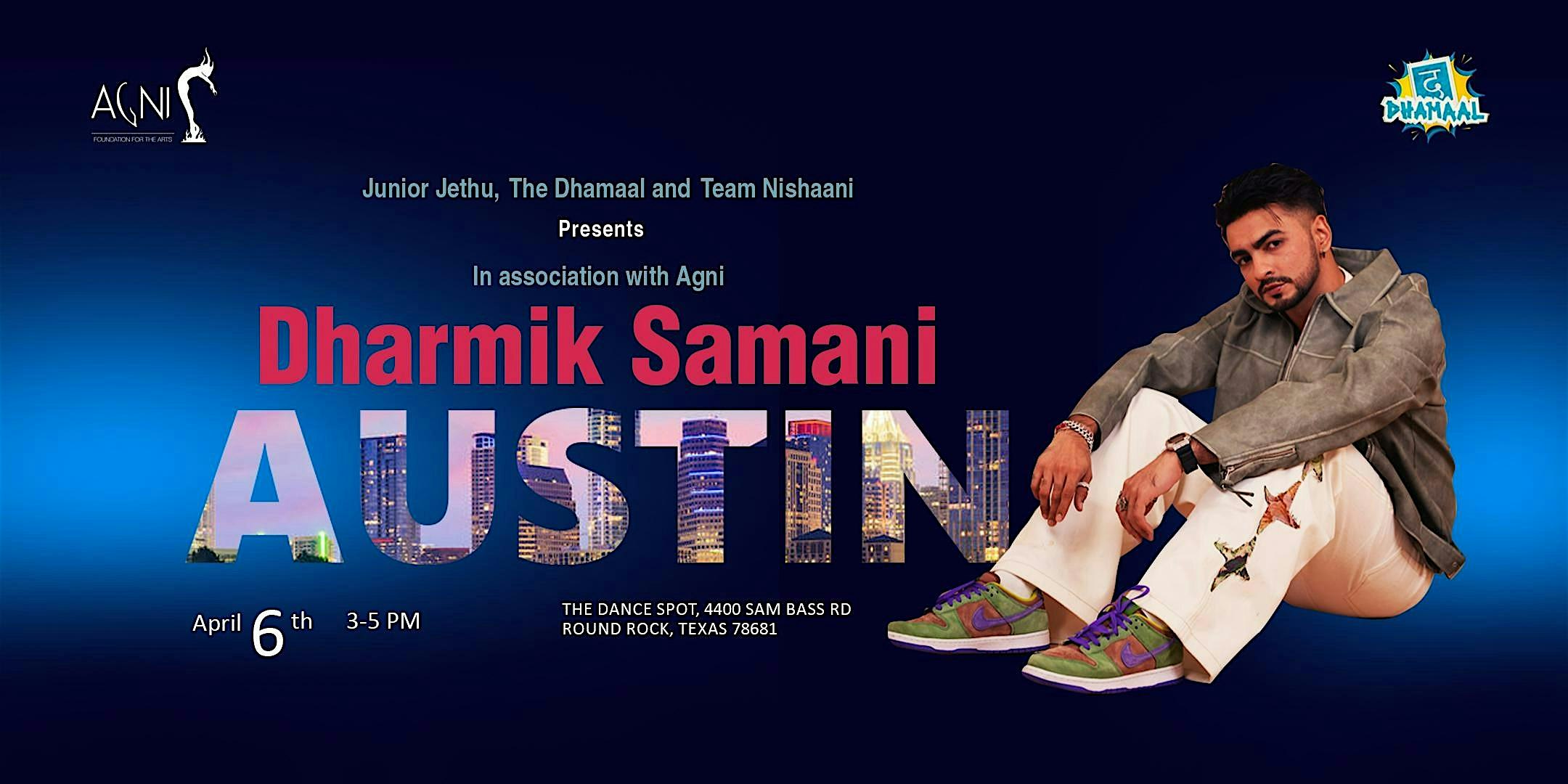 Dharmik Samani in Austin | The Dance Spot