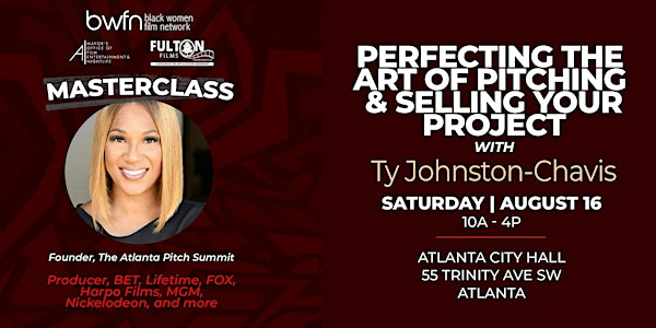 Masterclass: Pitch Perfect with Ty Johnston- Chavis | 55 Trinity Ave SW