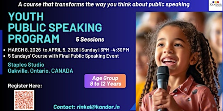 Youth Public Speaking Training - 5 sessions | Staples Studio