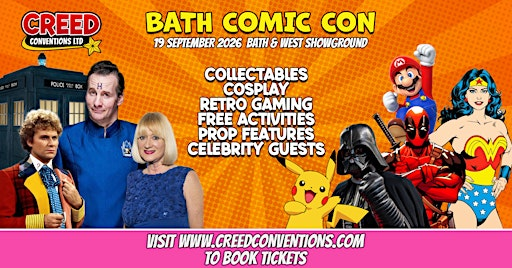 Shepton Mallet Creed Comic Con - September 2026 | The Bath & West Showground