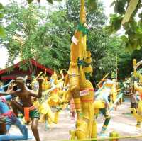 เที่ยววัดม่วง พระองค์ใหญ่ที่สุดในโลก ดูหุ่นปั้น