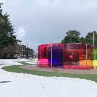 【石川】雪景色の金沢21世紀美術館