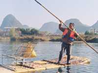 cruising down the Li river 