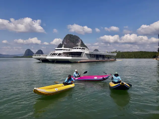 Canoeing at Talu Island