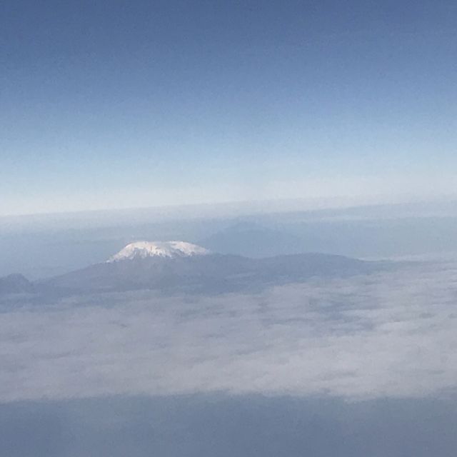 Mount Kilimanjaro from the sky
