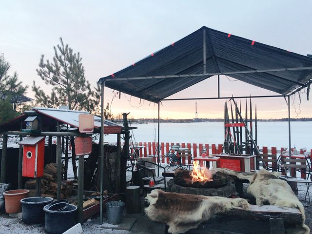 Picturesque Cafe Regatta in Helsinki❄️✈️🇫🇮