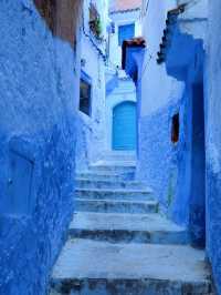 You can always trust the North African blue!!! Chefchaouen town.