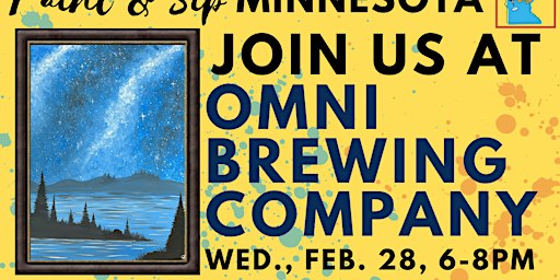 February 28 Paint & Sip at OMNI Brewery & Taproom | OMNI Brewery & Taproom