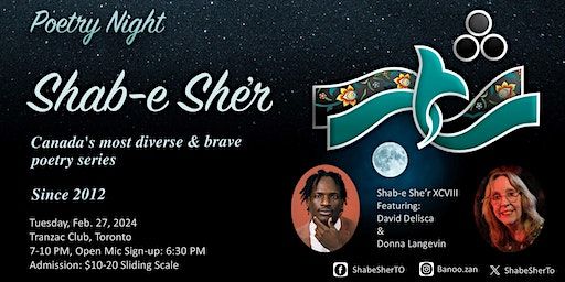 Shab-e She'r (Poetry Night) XCVIII | Tranzac Club
