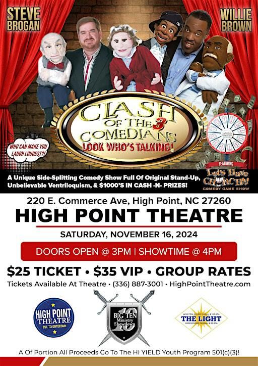 CLASH OF THE COMEDIANS 3 - LOOK WHO'S TALKING GAMESHOW! | High Point Theatre