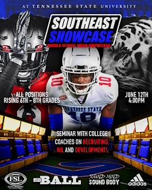 Southeast Showcase Middle School Mega Camp | Tenessee State University Indoor Practice Field