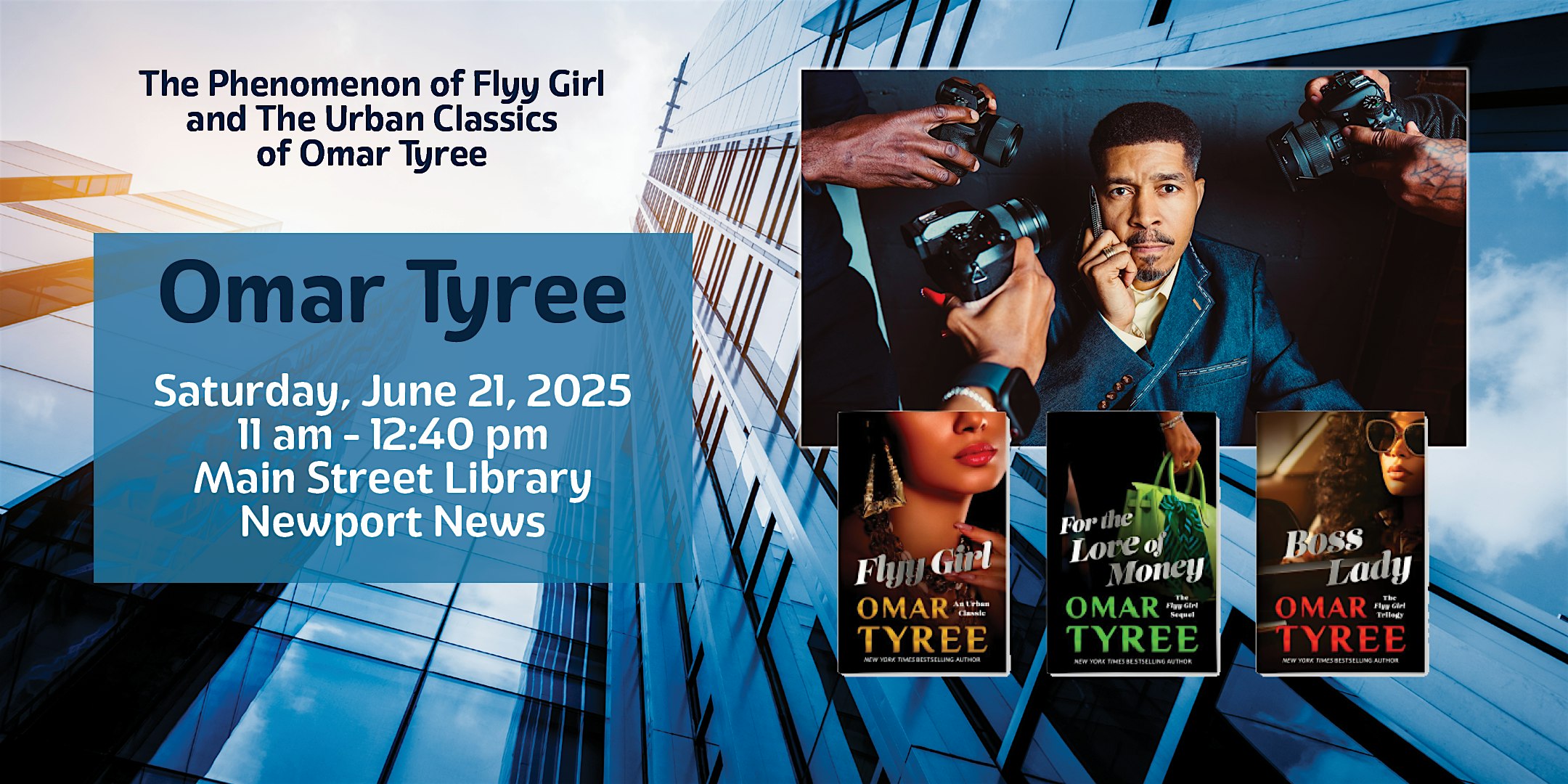 Omar Tyree Author Talk and Book Signing | Main Street Library