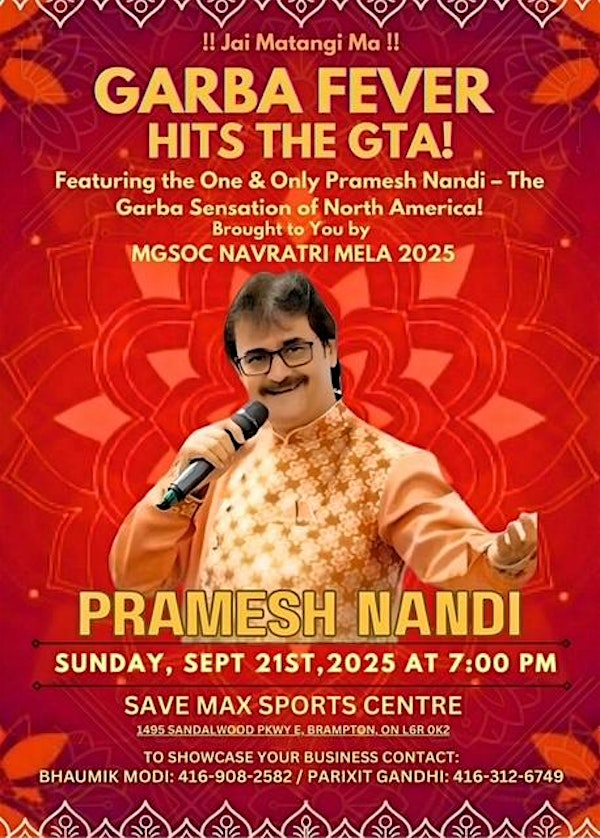 Navratri 2025 | 1495 Sandalwood Pkwy E