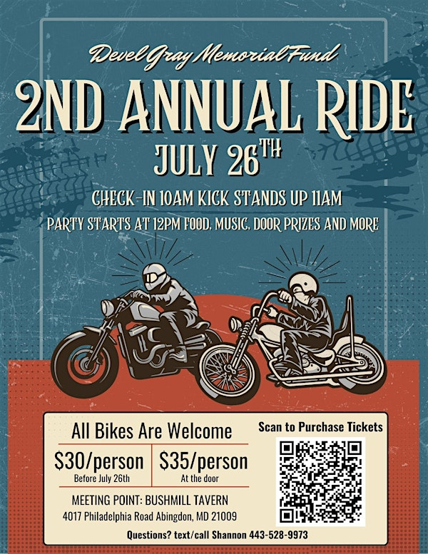 Devel Gray Fallen Rider Memorial Ride | Bushmill Tavern