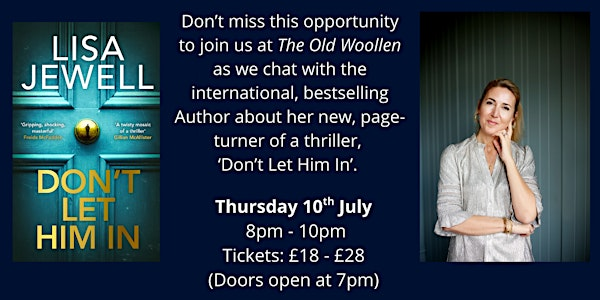 An Evening with the Queen of Psychological Thrillers: Lisa Jewell | Old Woollen