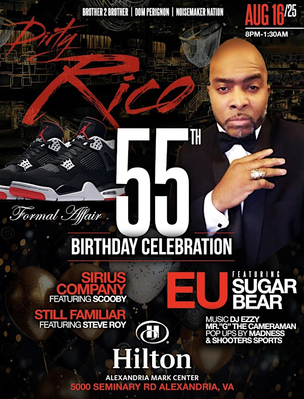 Rico’s Roarin 55th Birthday | Hilton Alexandria Mark Center