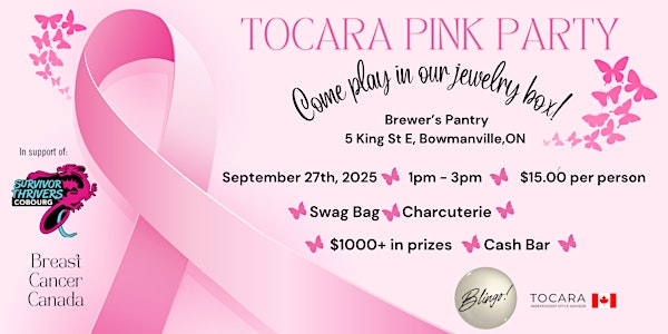 Tocara Jewelry Pink Party - BOWMANVILLE, ONTARIO! | Brewer's Pantry