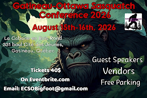 Gatineau-Ottawa Sasquatch Conference 2026 | cabane en bois rond / Fondation pour les Ainés de l'Outaouais