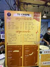 ‘ร้าน 72 crepe’ เครปเจ้าดังแห่งตลาดโต้รุ่งหัวหิน