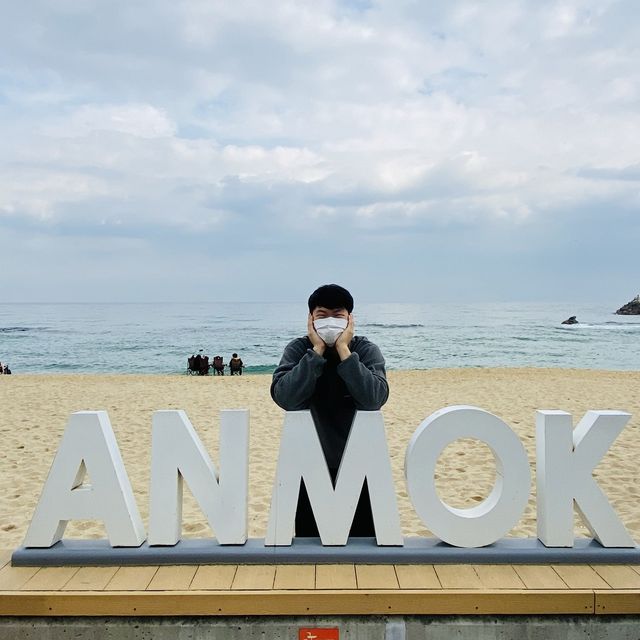 힐링장소로도 즐길 수 있는 갬성 해변, 안목해수욕장♥ 