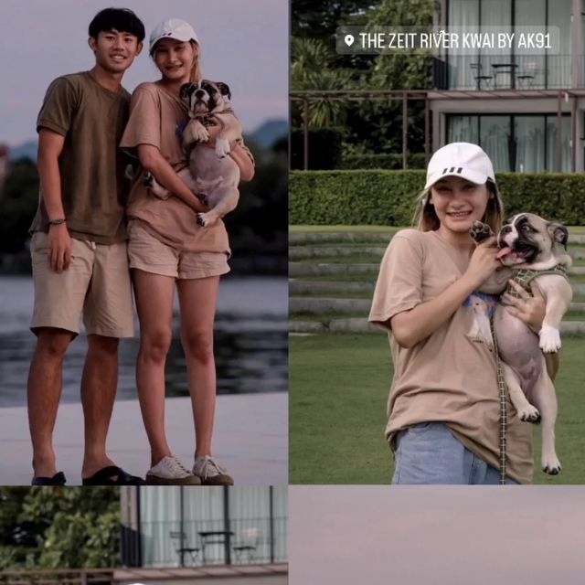 ที่พักริมน้ำกาญจนบุรี น้องหมาพักได้