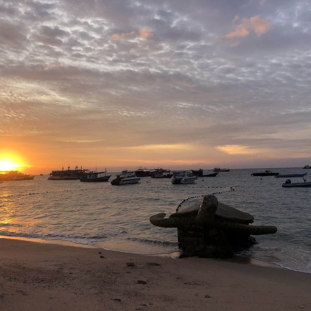 the most beautiful sunset in Koh tao 