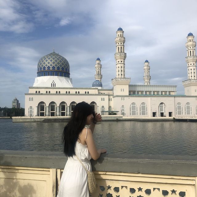 코타키나발루의 시원한 블루모스크 💙